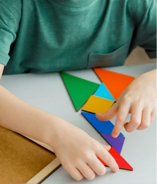 Головоломка для детей и взрослых танграм деревянный LEIS 10х10см.